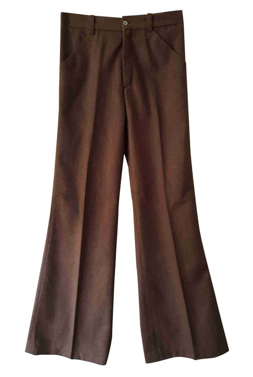 Wool flare pants