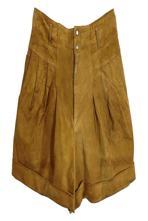 Suede shorts