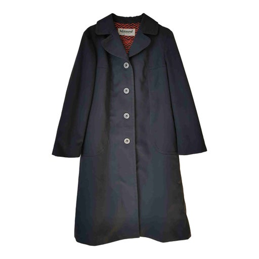Blue trench coat