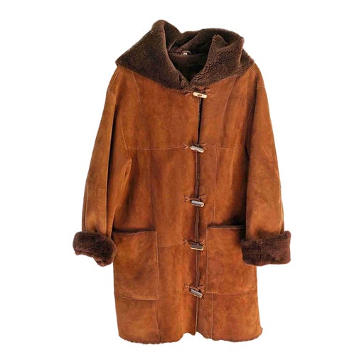 Shearling duffle coat