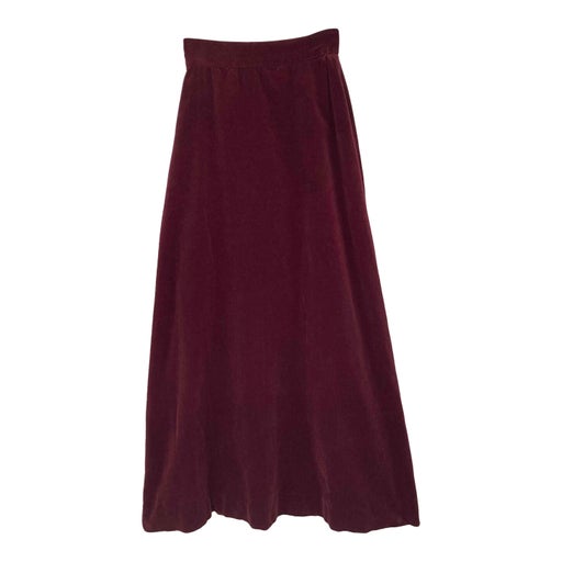 Long velvet skirt
