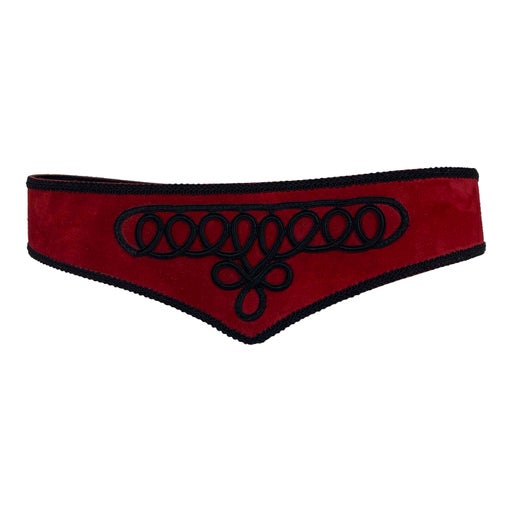 Velvet belt