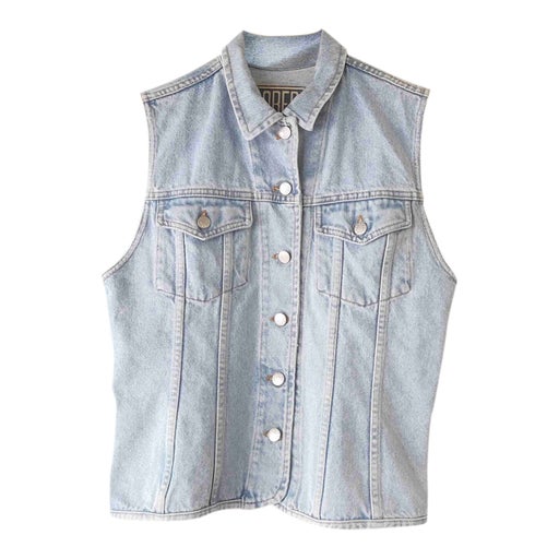 Veste en jean sans manches 