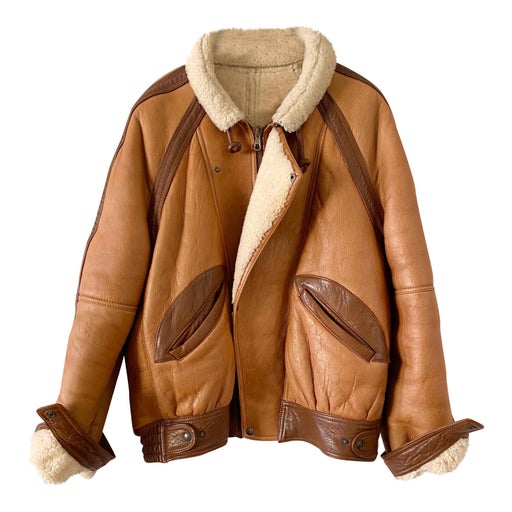 Shearling bomber