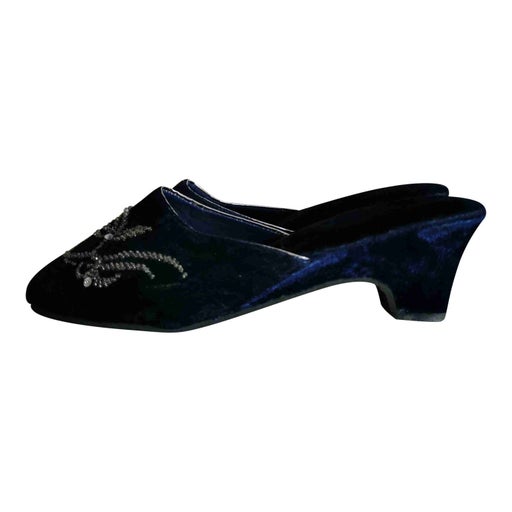 Mules en velours
