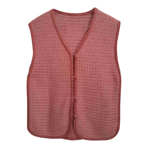 Sleeveless wool vest