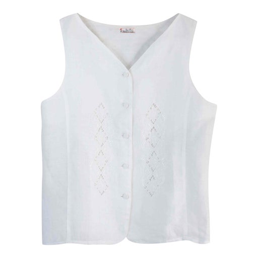 Linen sleeveless top