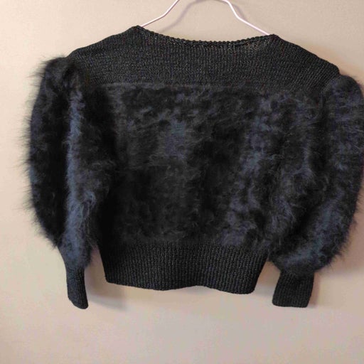 Pull angora noir femme clearance