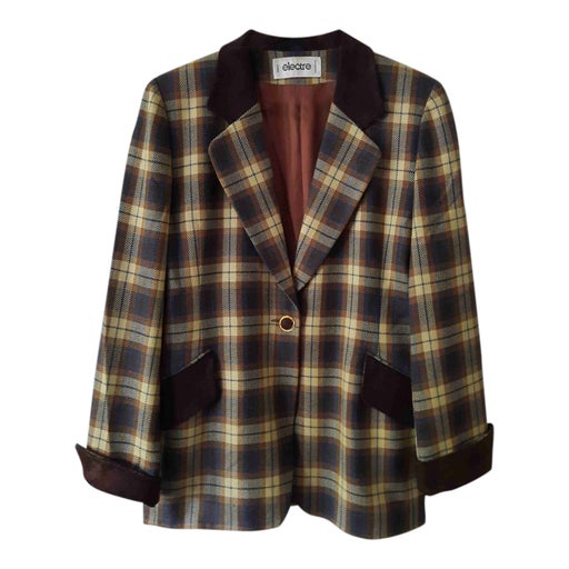 Checked blazer