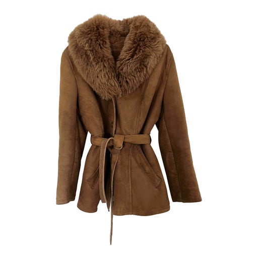 Belted shearling