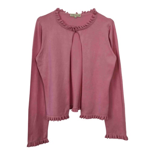 Cardigan rose en soie