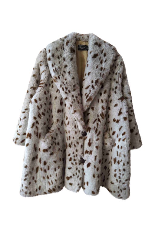 Manteau court léopard 