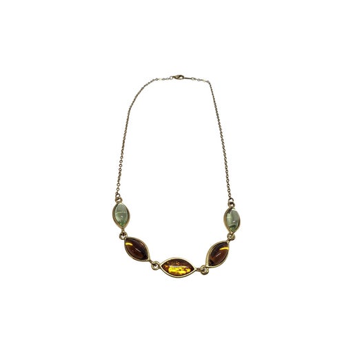 Gold metal necklace