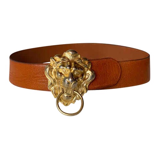Lion buckle belt