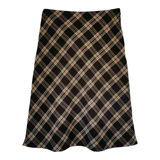 Checked trapeze skirt