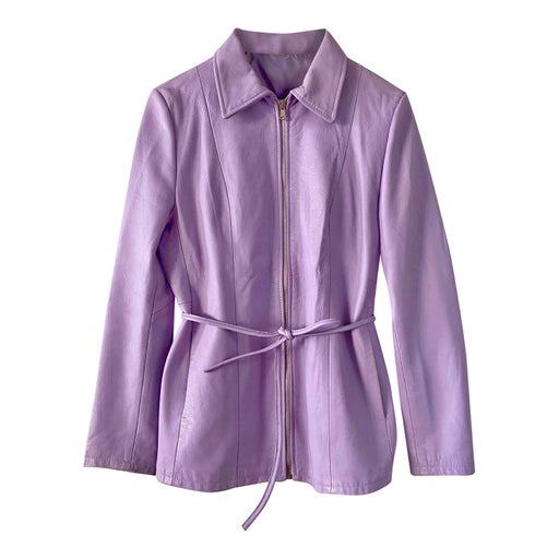 Leather safari jacket