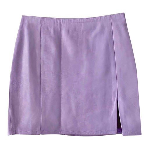 Mini jupe en cuir