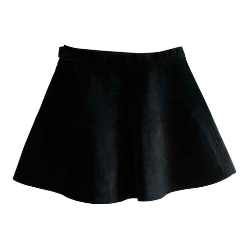 Suede skater skirt