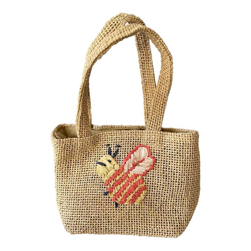 Mini raffia basket
