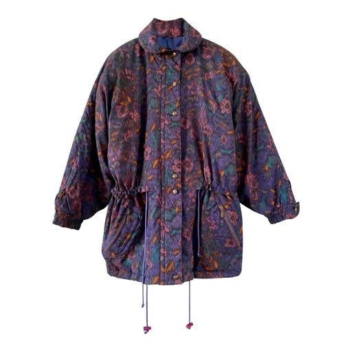 Floral down jacket