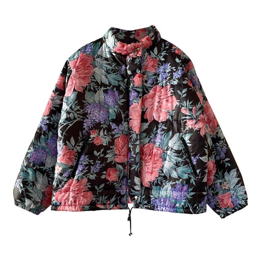 Floral down jacket