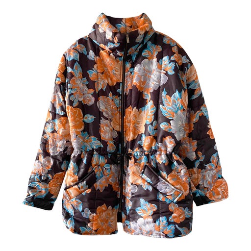 Floral down jacket