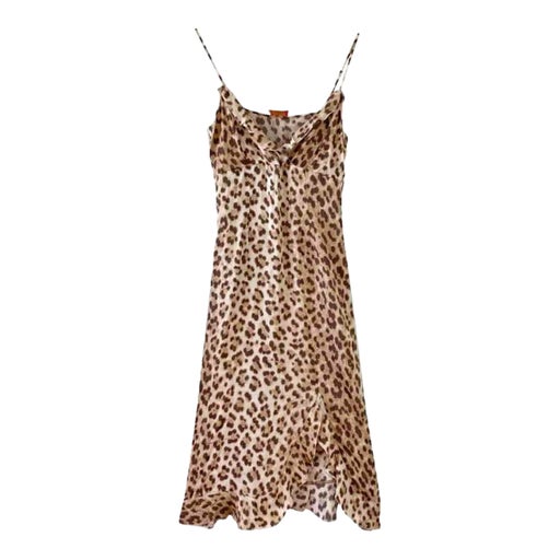 Leopard slip dress