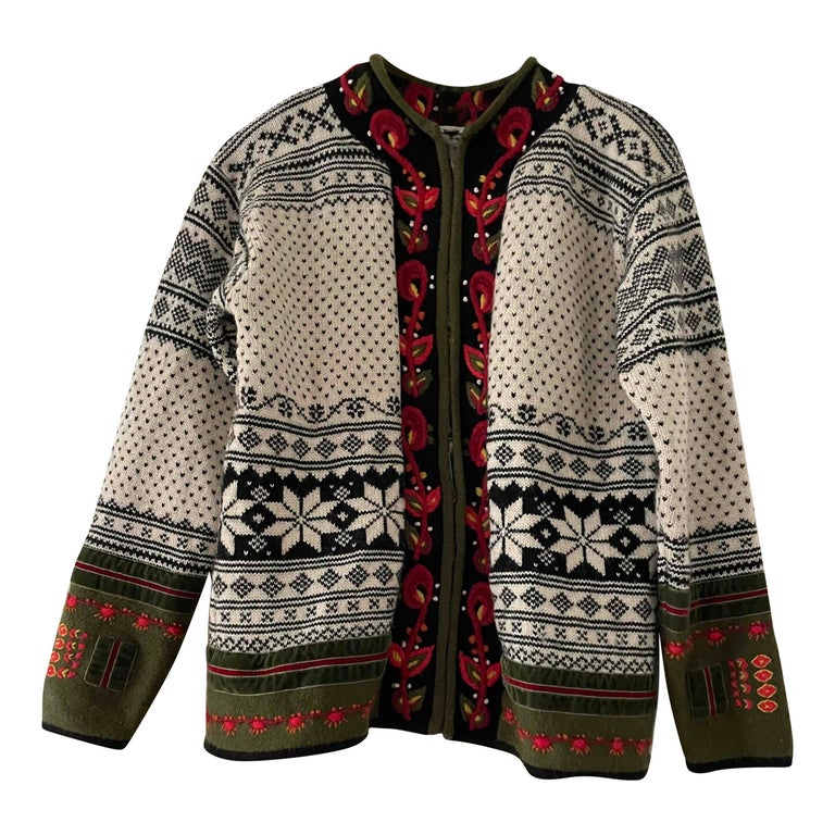 Gilet jacquard online norvégien femme