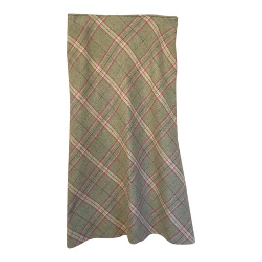 Long wool skirt