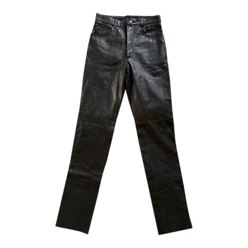 Leather jeans