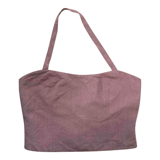 Strapless cropped top