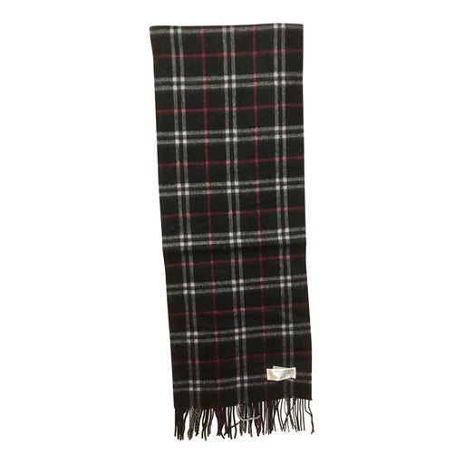 Wool and cashmere tartan scarf