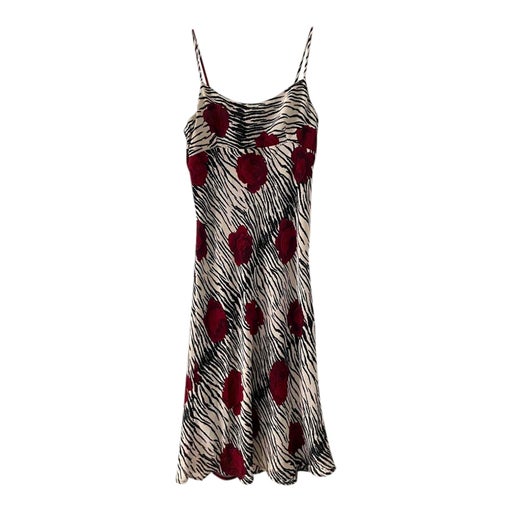 Zebra slip dress