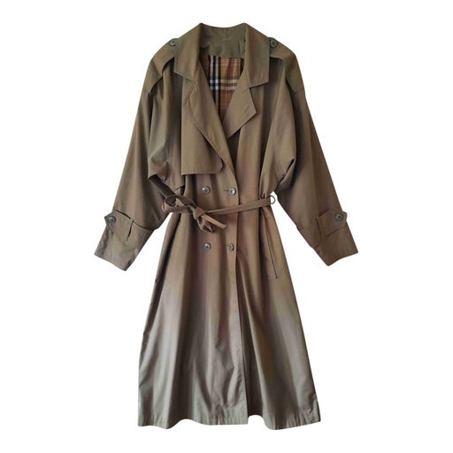 Beige trench coat