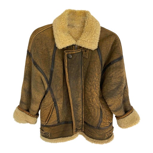 Shearling bomber