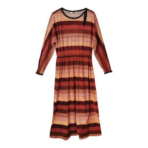 Striped wrap dress