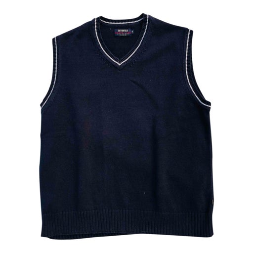 Sleeveless cotton sweater