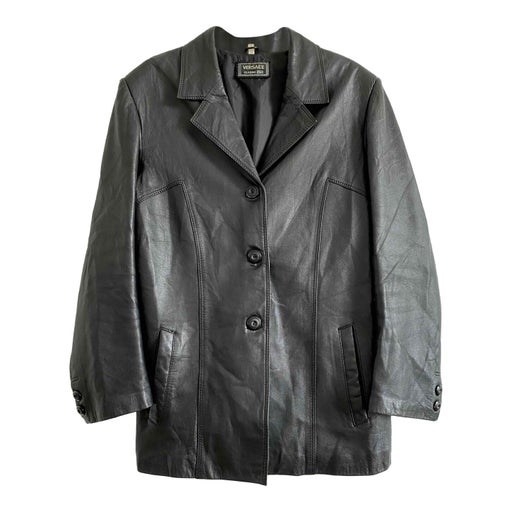 Versace leather jacket for women Imparfaite