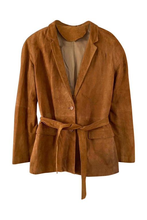 Suede safari jacket