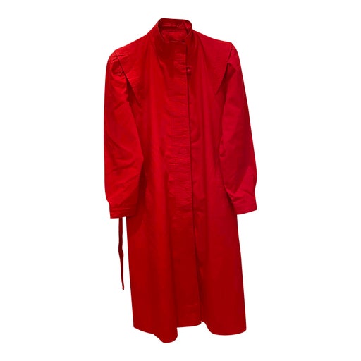 Red trench coat