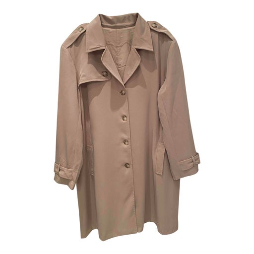 Beige trench coat