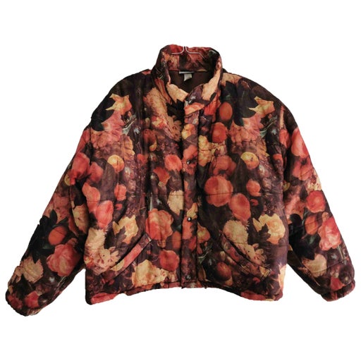 Floral down jacket