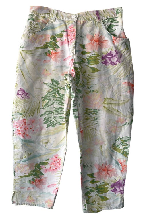 Pantalon à fleurs