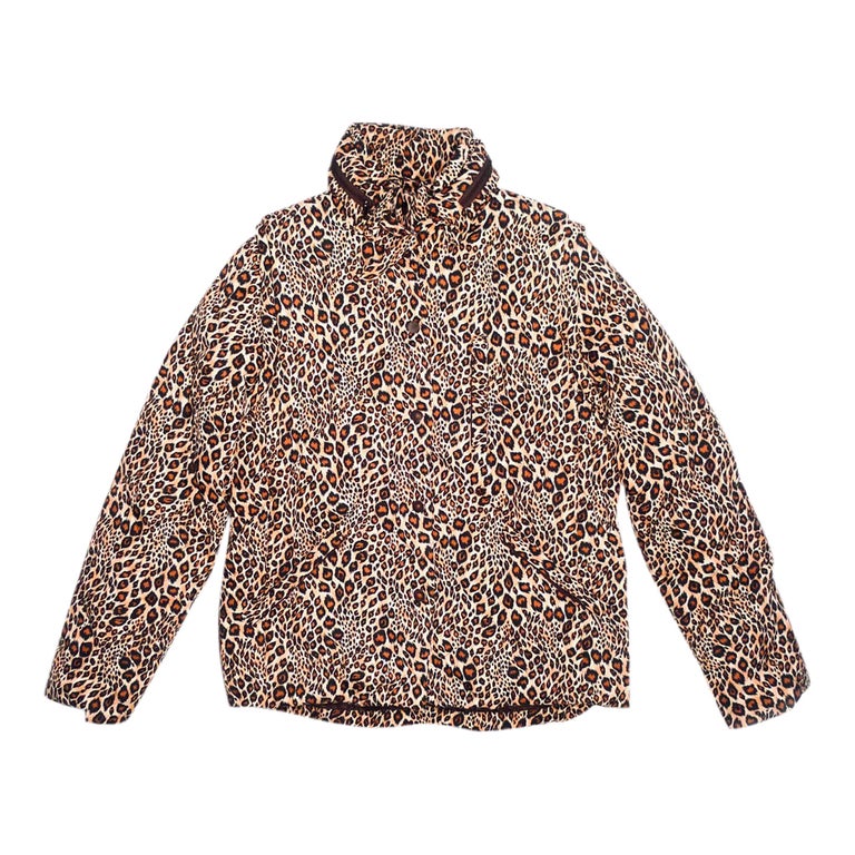 Leopard down jacket