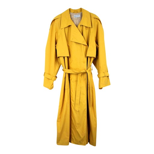 Yellow trench coat