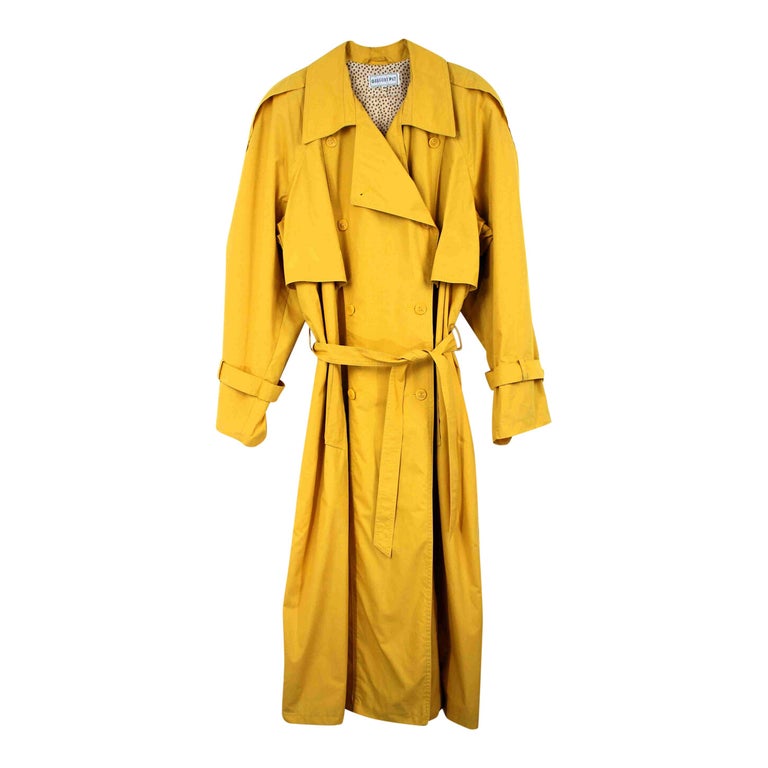 Yellow trench coat for women | Imparfaite