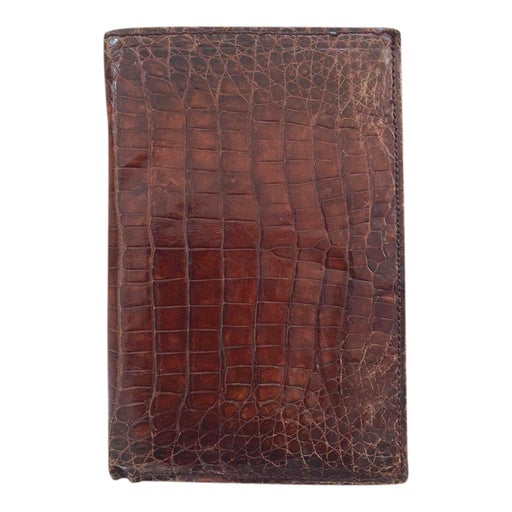 Crocodile leather wallet