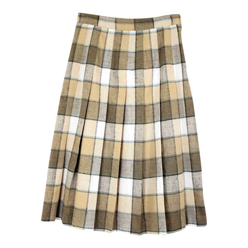 Tartan pleated skirt