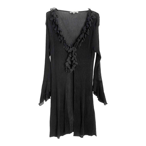 Long pleated cardigan