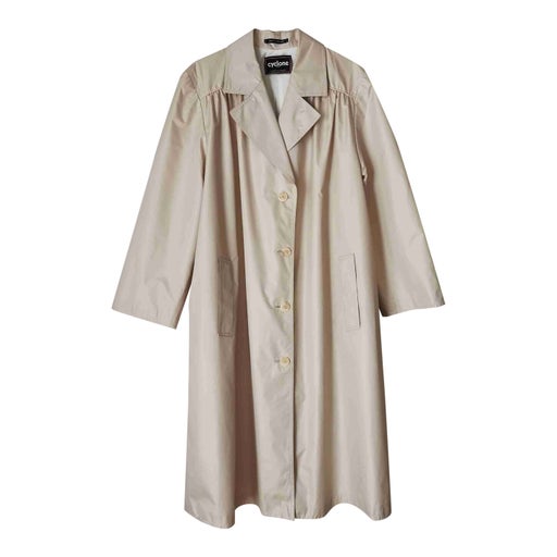 Beige trench coat